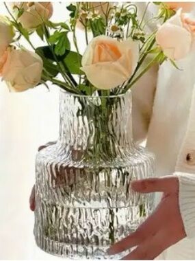 Glass Textured Vase